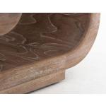 Wooden bench with a cushioned seat and open storage underneath. - Balam - Image 4