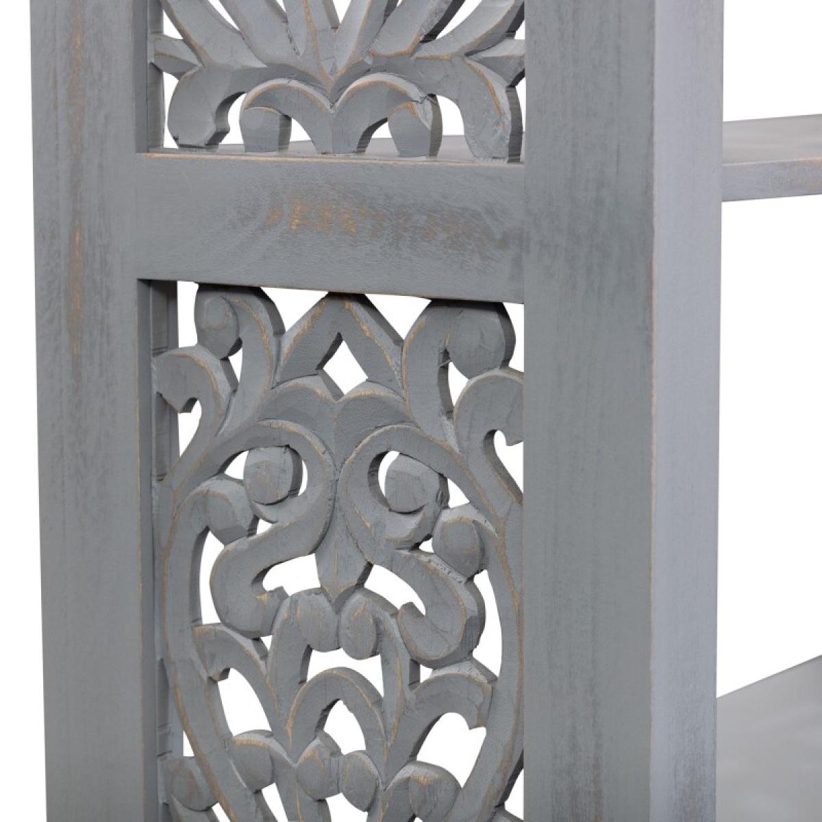 Trellis Lane Accent Bookcase- Grey - Image 8