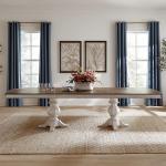 Double Pedestal Table Top