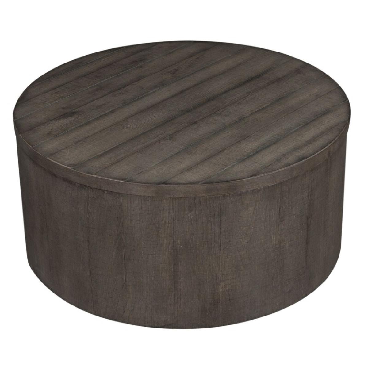 Modern Farmhouse Drum Cocktail Table - Image 3