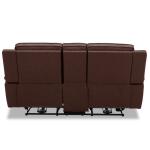 Avery Loveseat w/Console P2 - Cognac - Image 7