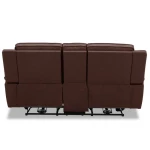 Avery Loveseat w/Console P2 - Cognac - Image 7