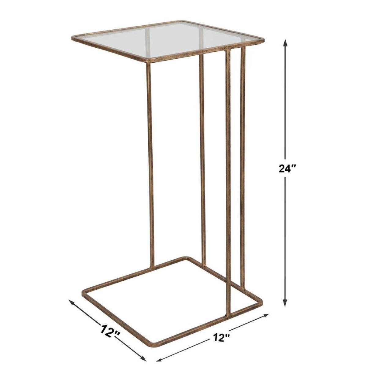 Cadmus Accent Table, Gold - Image 7