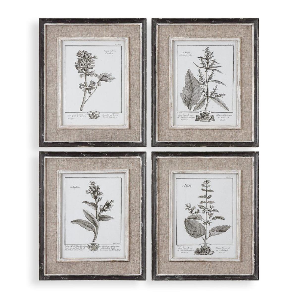 Casual Grey Study Framed Prints, S/4 - Image 2