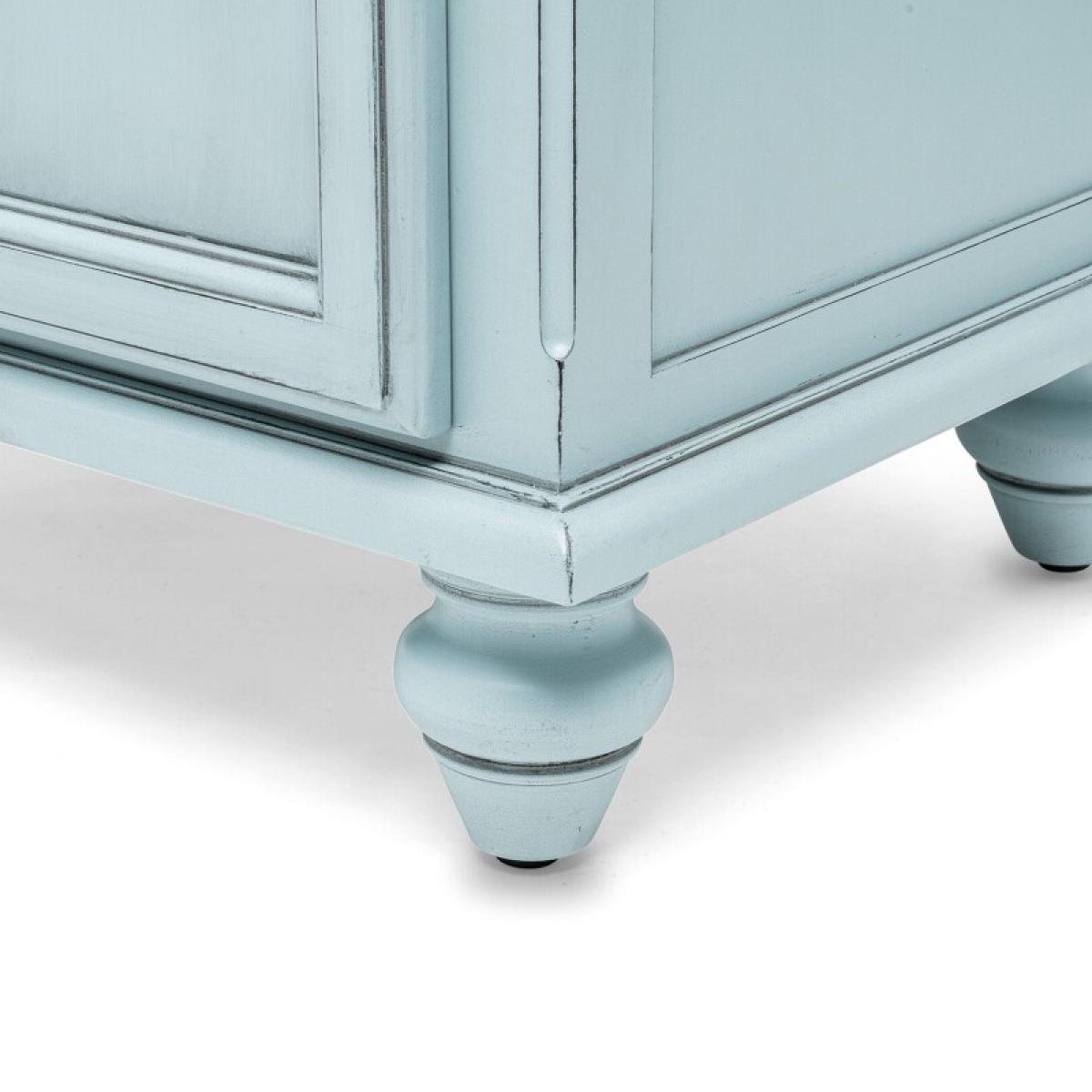 Monaco Bleu 2 Drawer Electrified Nightstand - Image 11