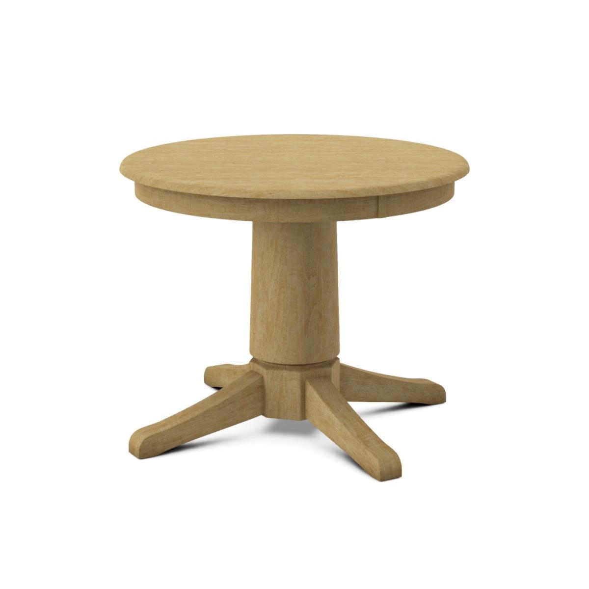 Build Your Own Pedestal Table w/ 30"H Transitional Pedestal for Solid Tops - Image 2