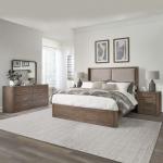 South Bend Queen Shelter Bed, Dresser & Mirror, Night Stand