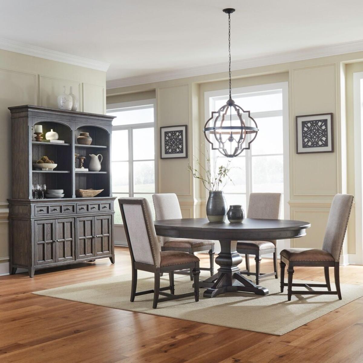 Paradise Valley Opt 5 Piece Pedestal Table Set - Image 2