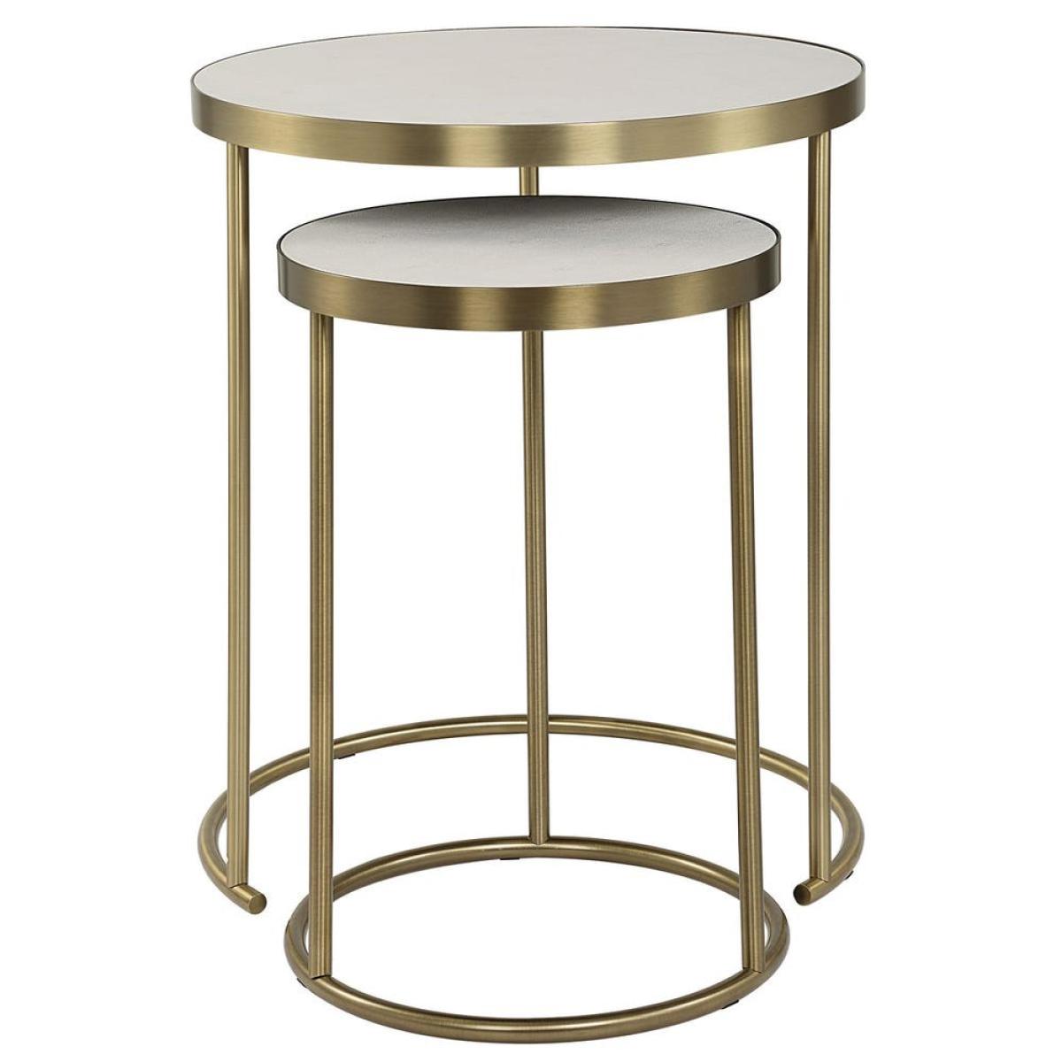 Aragon Nesting Tables, S/2, White - Image 6