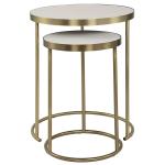 Aragon Nesting Tables, S/2, White - Image 6