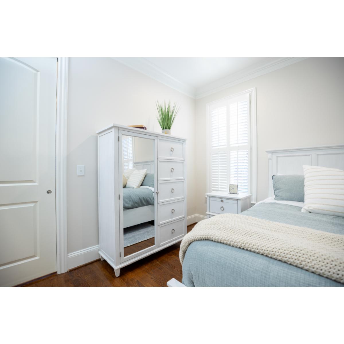 Point Breeze Mirrored Door Chest - Image 3