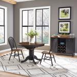 Carolina Crossing 3 Piece Pedestal Table Set