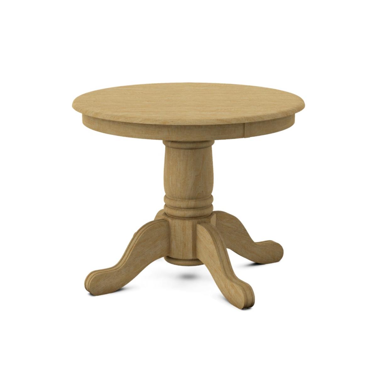 Build Your Own Pedestal Table w/30"H Medium Turned Pedestal for Solid Tops - Image 2