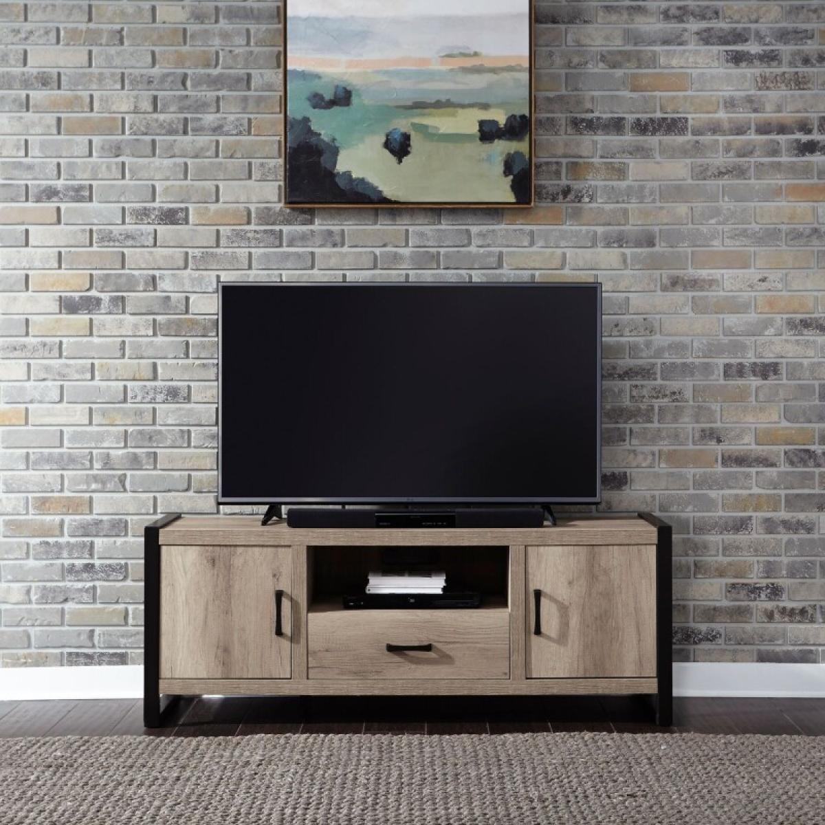 64 Inch TV Console w/ Faux Metal - Image 2