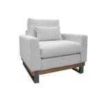 Metal & Wood Base, Armchair - Mita - Image 5