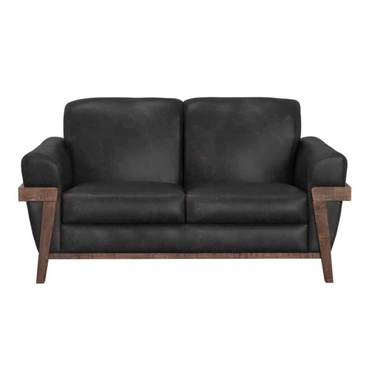 Wooden Frame & Base, Loveseat - Loft Brown - Image 3