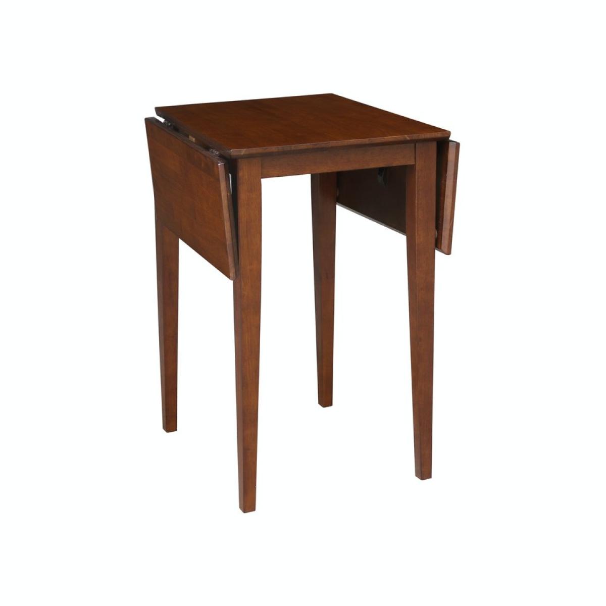 Dining Essentials - Small Drop Leaf Table with Legs in Espresso - Image 4