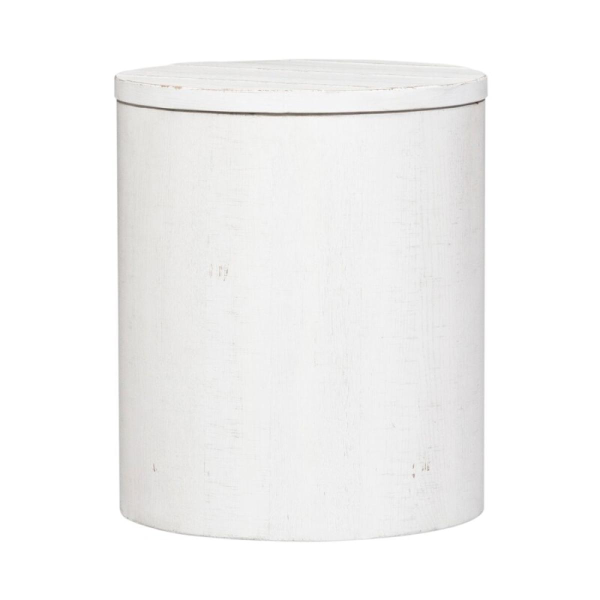 Modern Farmhouse Drum End Table - Image 3