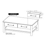 4 Drawer Cocktail Table - Olimpia - Image 10