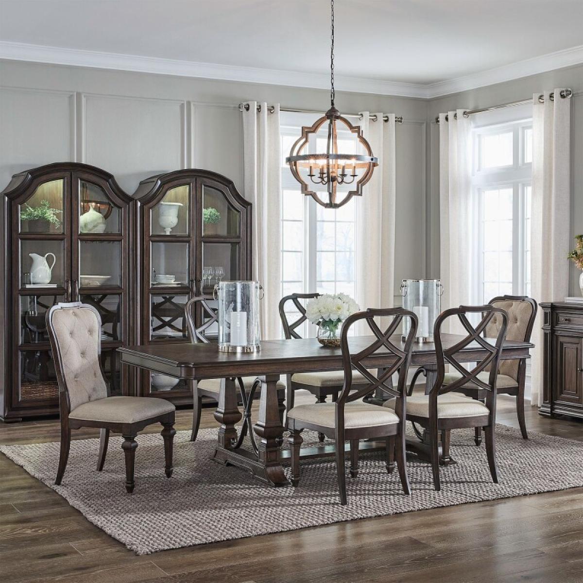 Provence Park Alt 7 Piece Trestle Table Set - Image 2