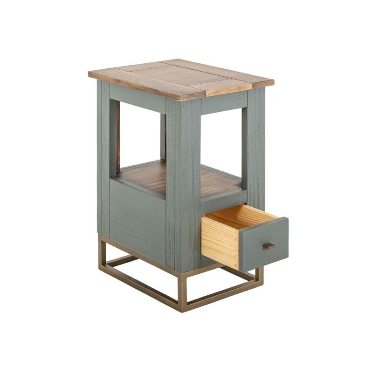 1 Drawer, 1 Shelf, Chairside Table - Timber - Image 4