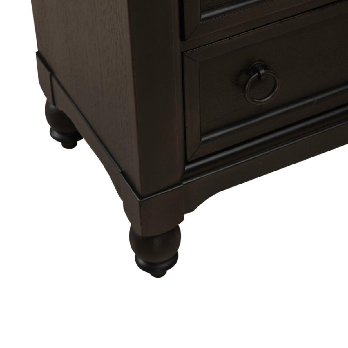 Americana Farmhouse 5 Drawer Chest - Black - Image 13