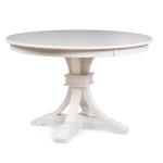 Hampton Collection - 48" Round Solid Top w/ 30"H Flair Pedestal Base in Chalk - CPB-23-28