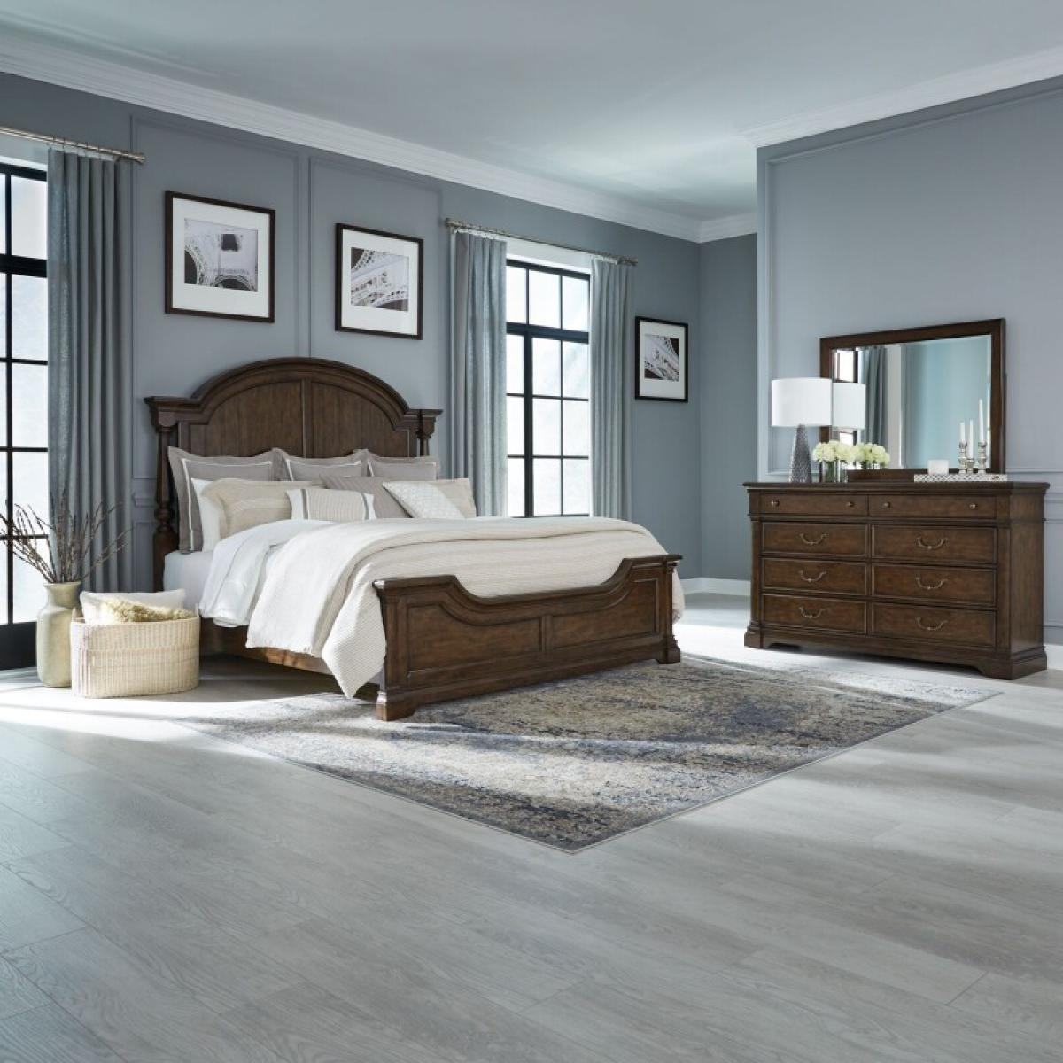 King California Poster Bed, Dresser & Mirror - Image 2