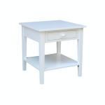 Destinations Collection - Spencer End Table in Pure White