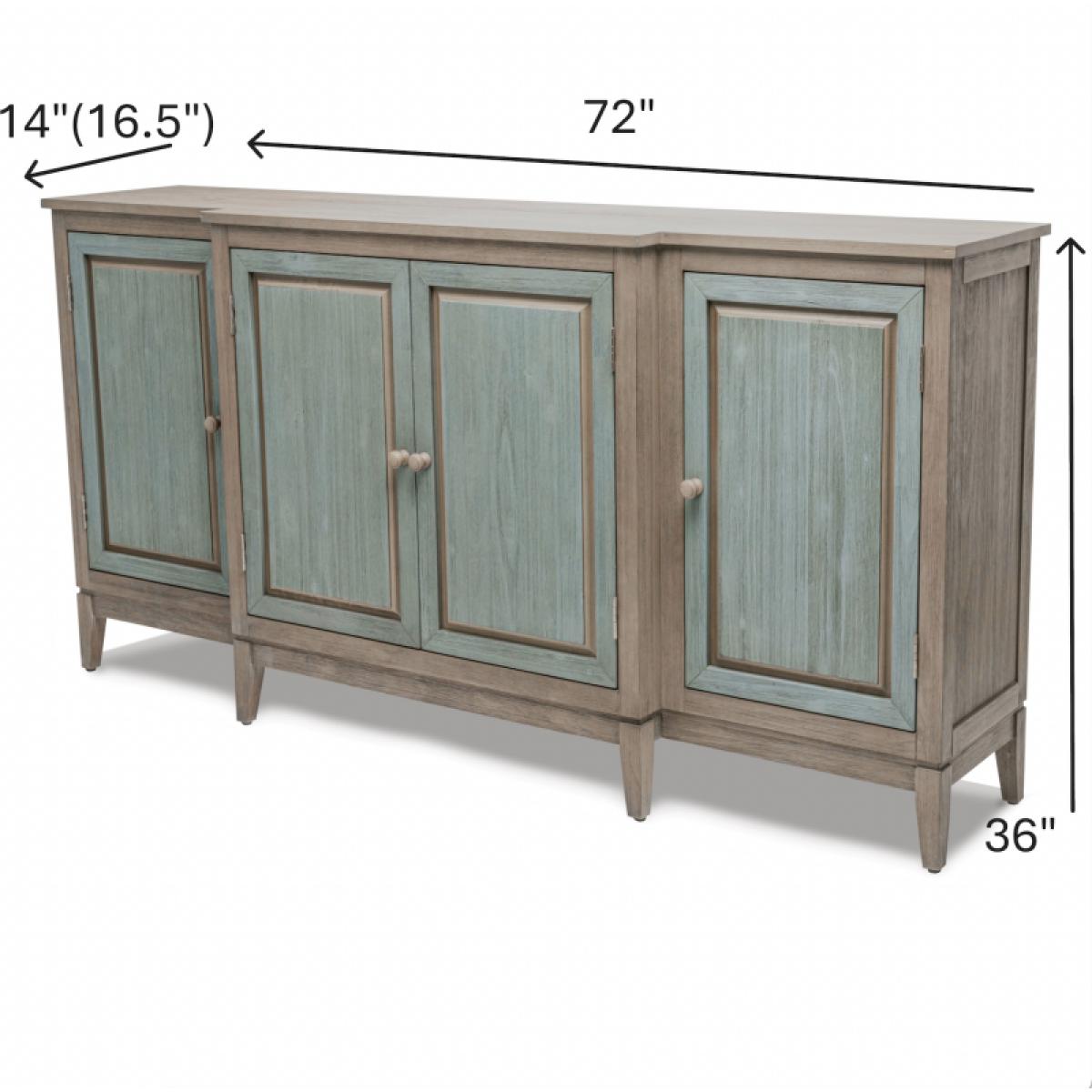 Sanibel 4-door Credenza - Image 3