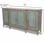 Sanibel 4-door Credenza - Image 3