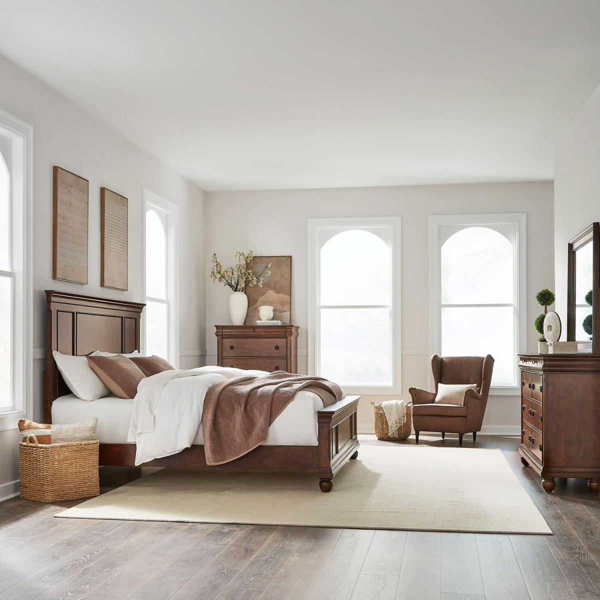 Rustic Traditions Queen Panel Bed, Dresser & Mirror, Chest - Image 2