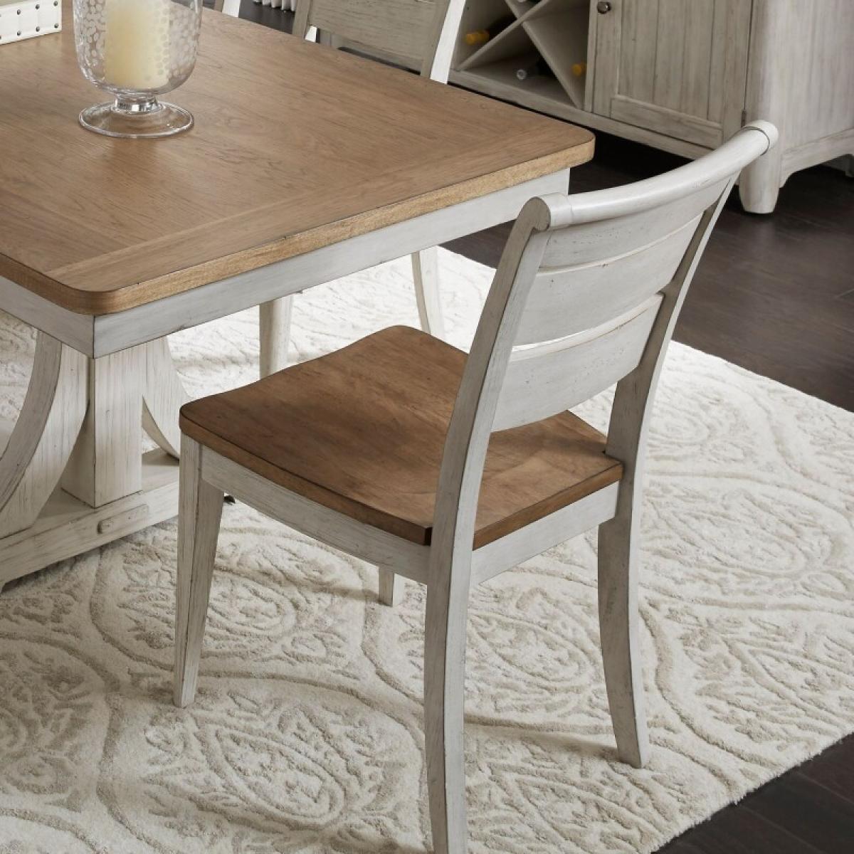 Farmhouse Reimagined Ladder Back Side Chair (RTA) - Image 9