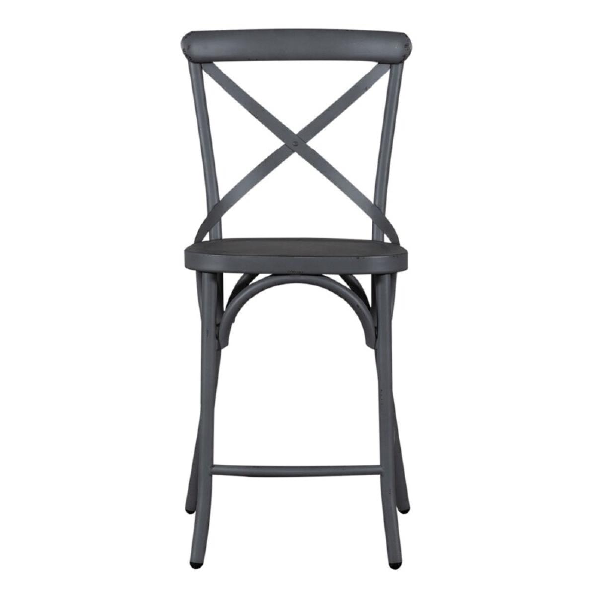 X Back Counter Chair - Grey - Image 4