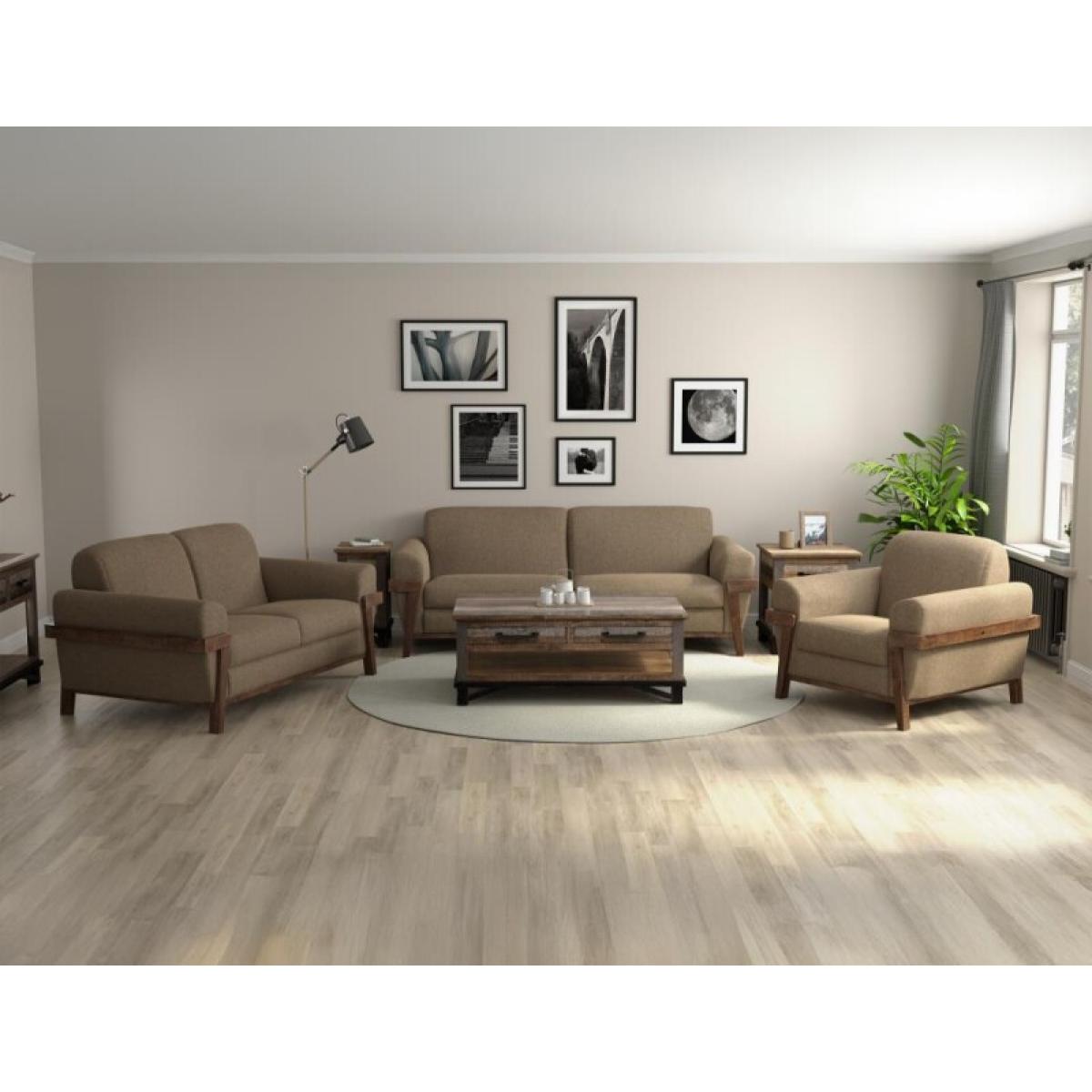 Wooden Frame & Base, Loveseat - Loft Brown - Image 5