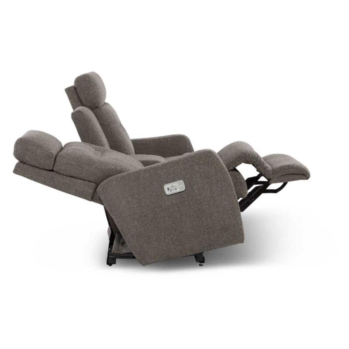 Lennon Power Wall Reclining Loveseat W/ Headrest & Console - Image 9