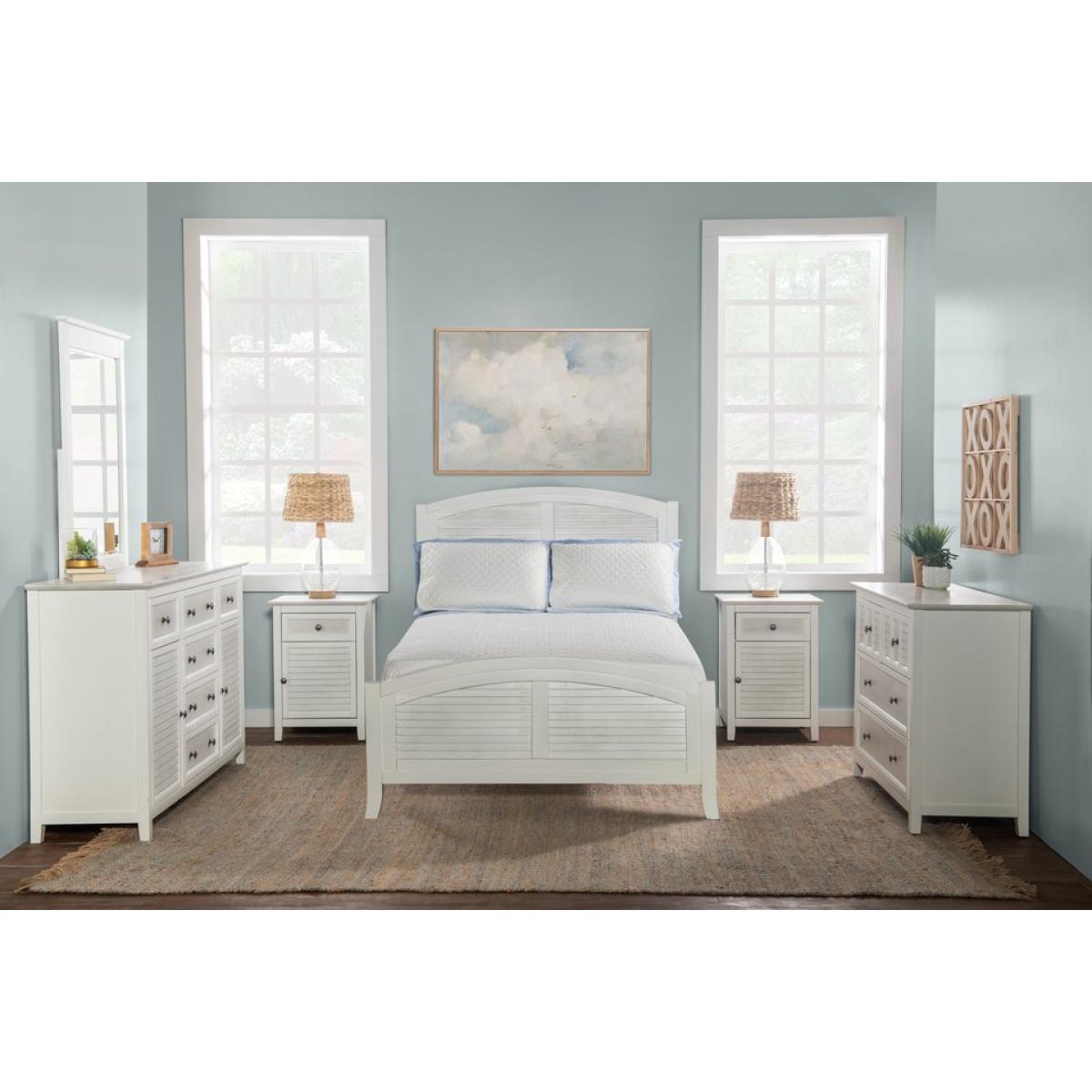 Tykes Bedroom - Chalk & White High Tide Arch Full Bed - BD128-1202FF - Image 2