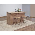 Natural Parota 4 Door 2 Drawer Kitchen Island - Image 7