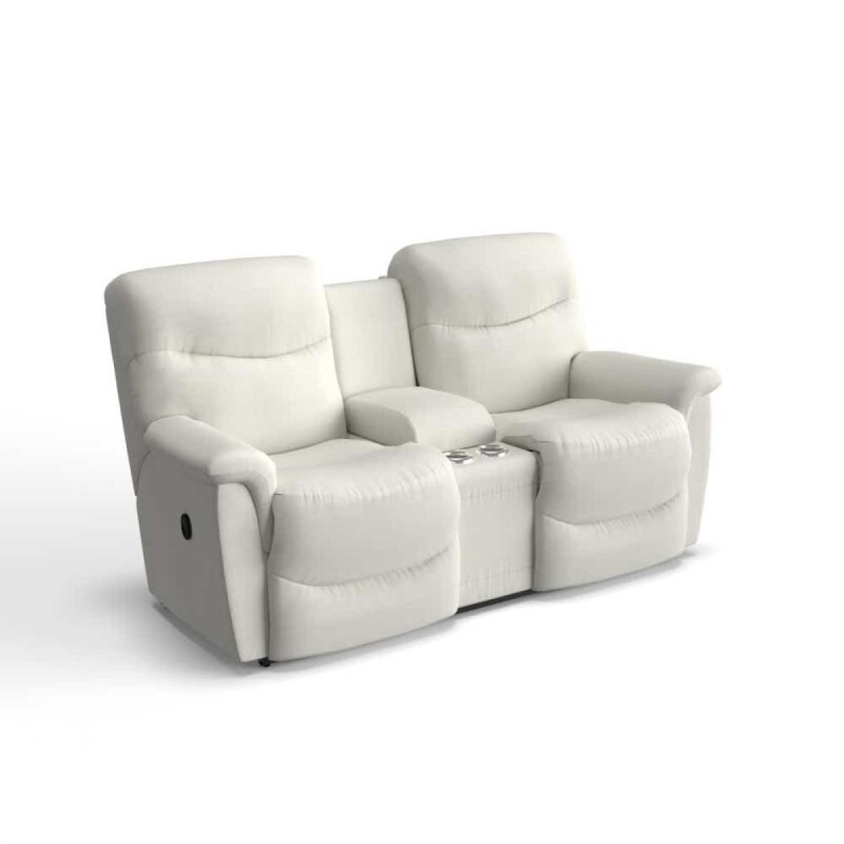 James Reclining Loveseat W/ Console - Image 2