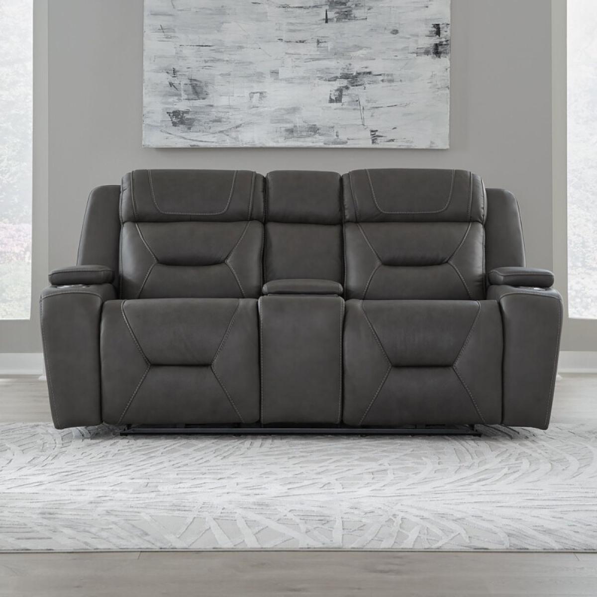 Chapman Loveseat w/ Console P2 & ZG - Image 2