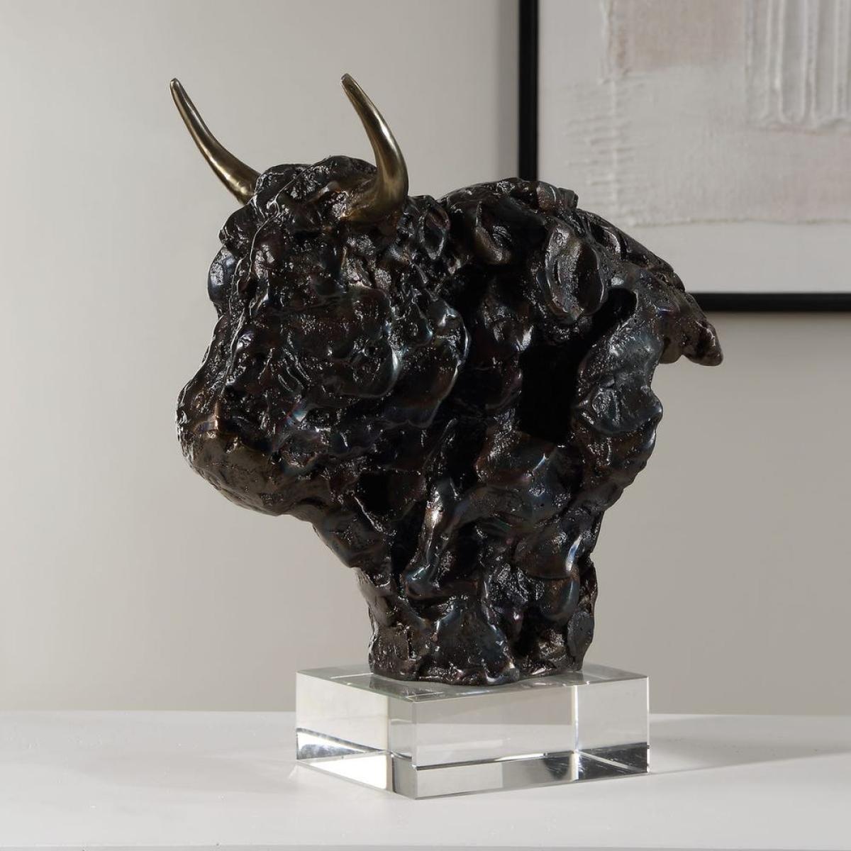 Bison Bust, Sculpture - Image 7
