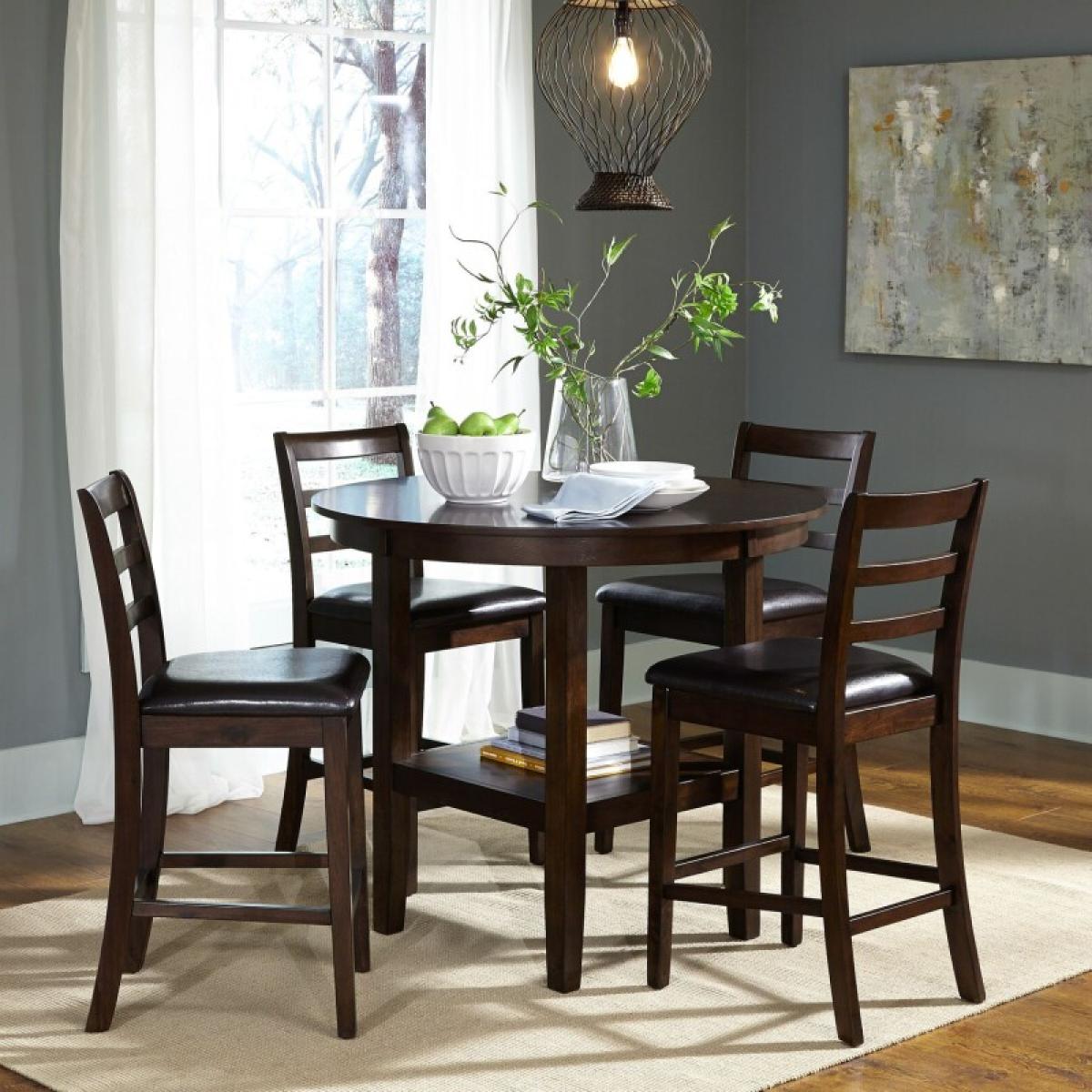 649230748f78dc48d96a67a985b8fce9 5 Piece Pub Table Set - Image 1