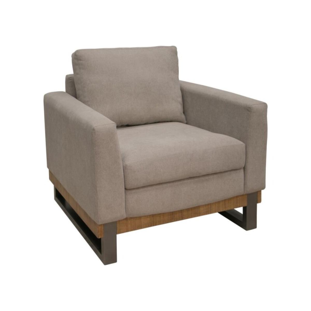 Metal & Wood Base, Armchair - Mita - Image 2