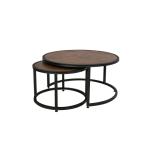 Copper Top & Iron Base Cocktail Table - Blackburn