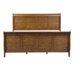 King Sleigh Bed, Dresser & Mirror - Image 4