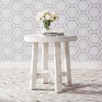 Modern Farmhouse Splay Leg Round End Table