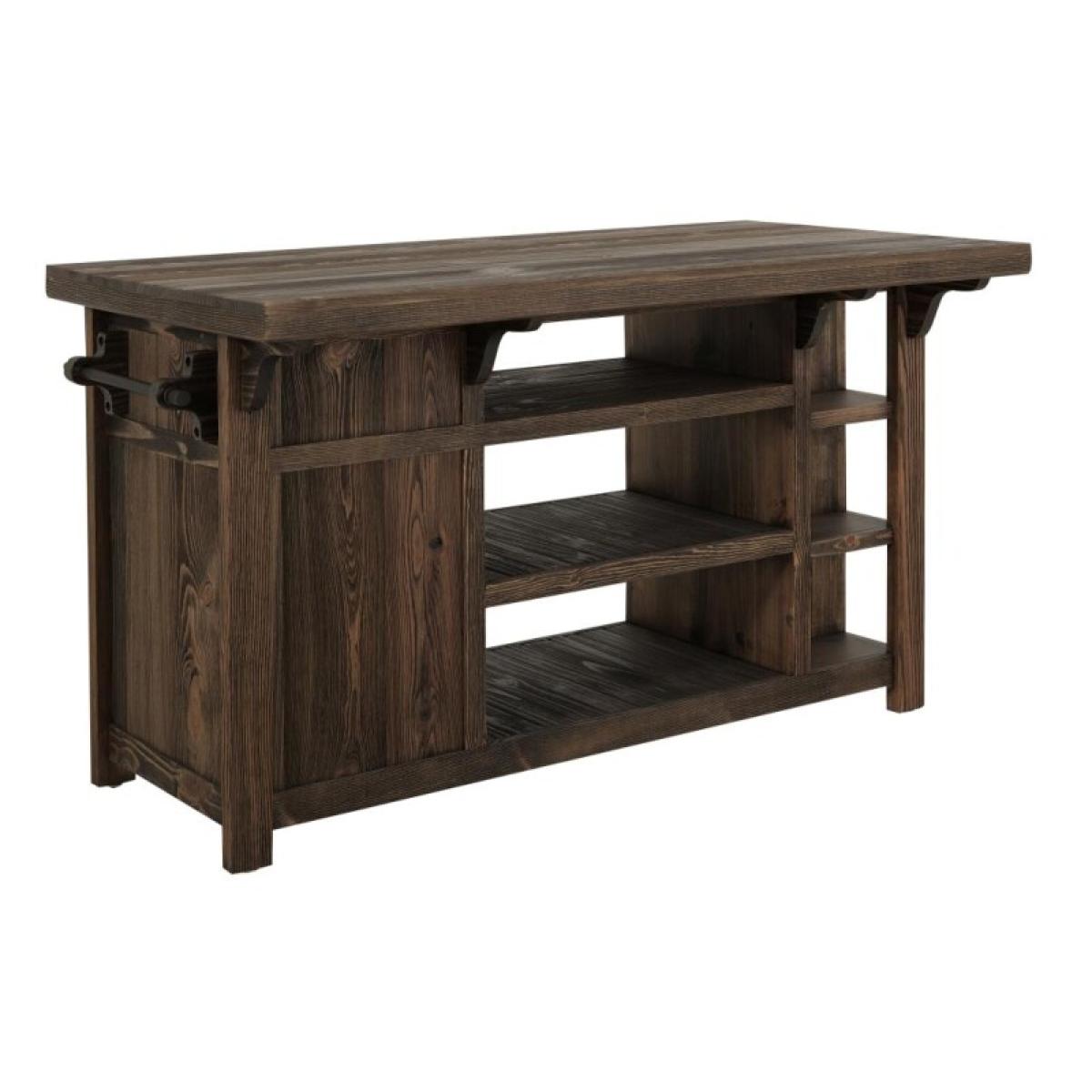 2 Drawer, 1 Door, Kitchen Island - Dutton - Image 2