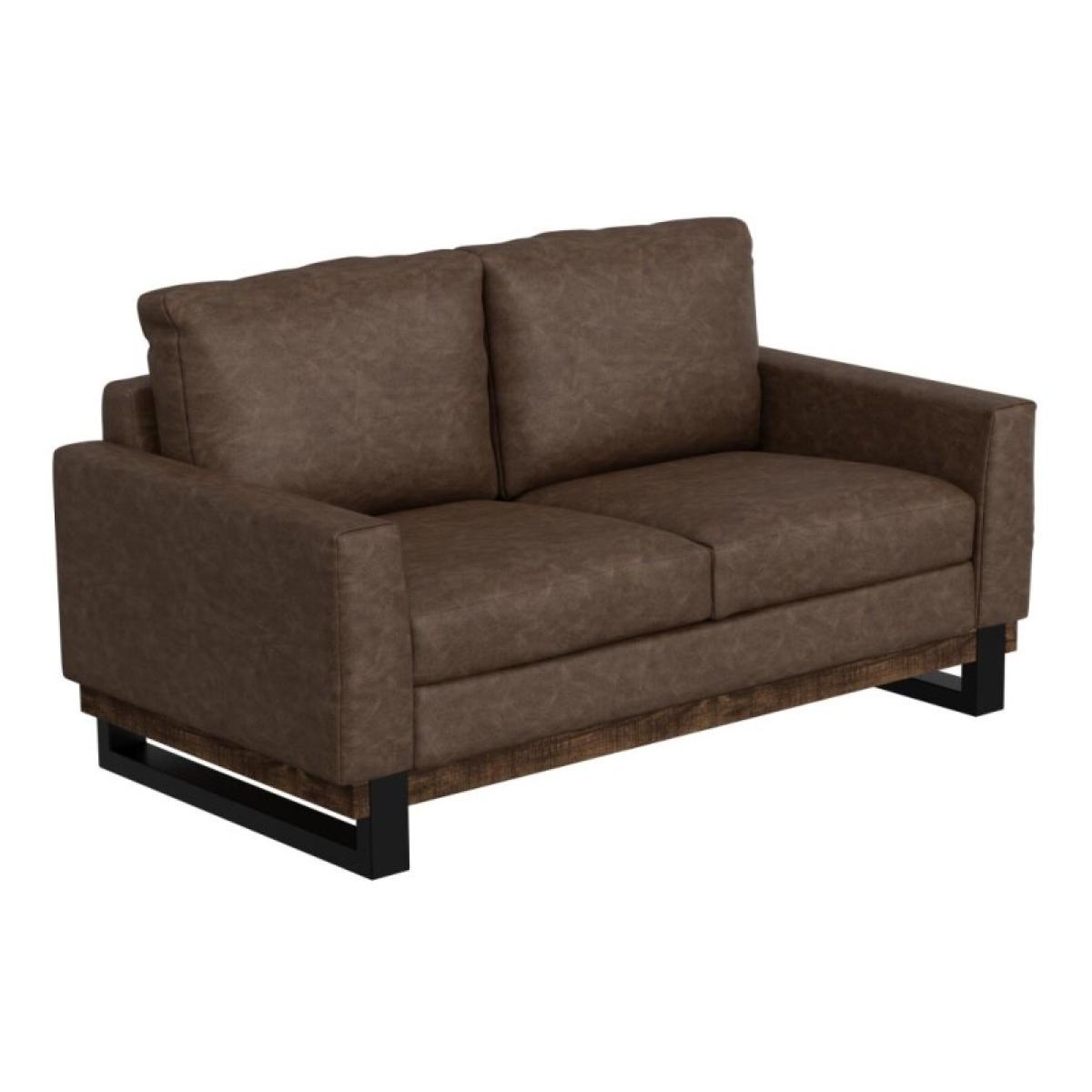Metal & Wood Base, Loveseat - Blackburn - Image 2