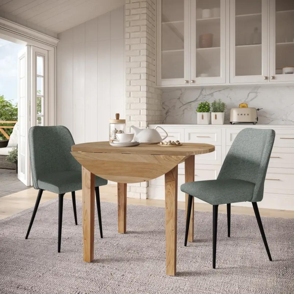 Colby Round Drop Leaf Dining Table - Image 3