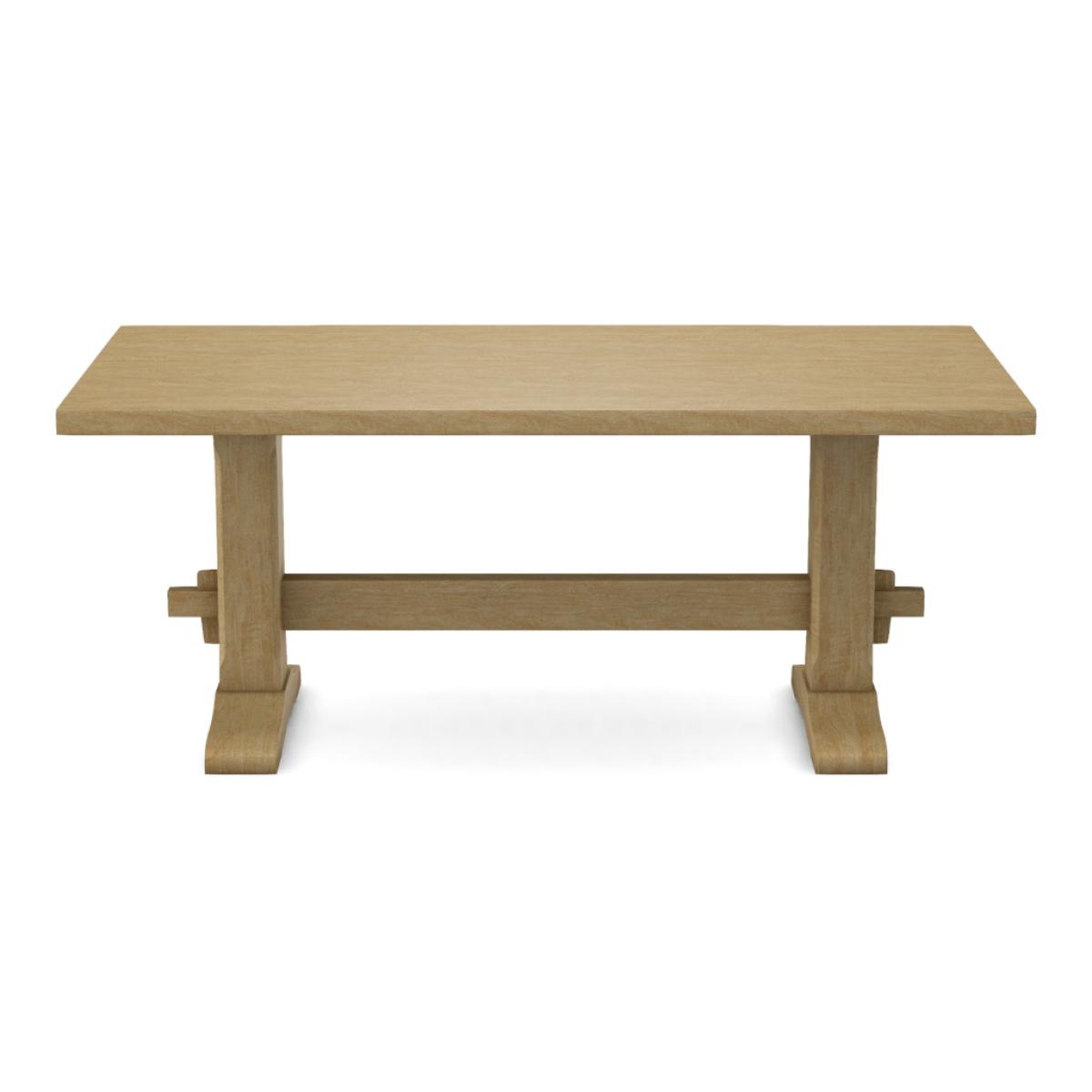Trestle Solid Table Top w/ Trestle Table Base - T-7236T - Image 5